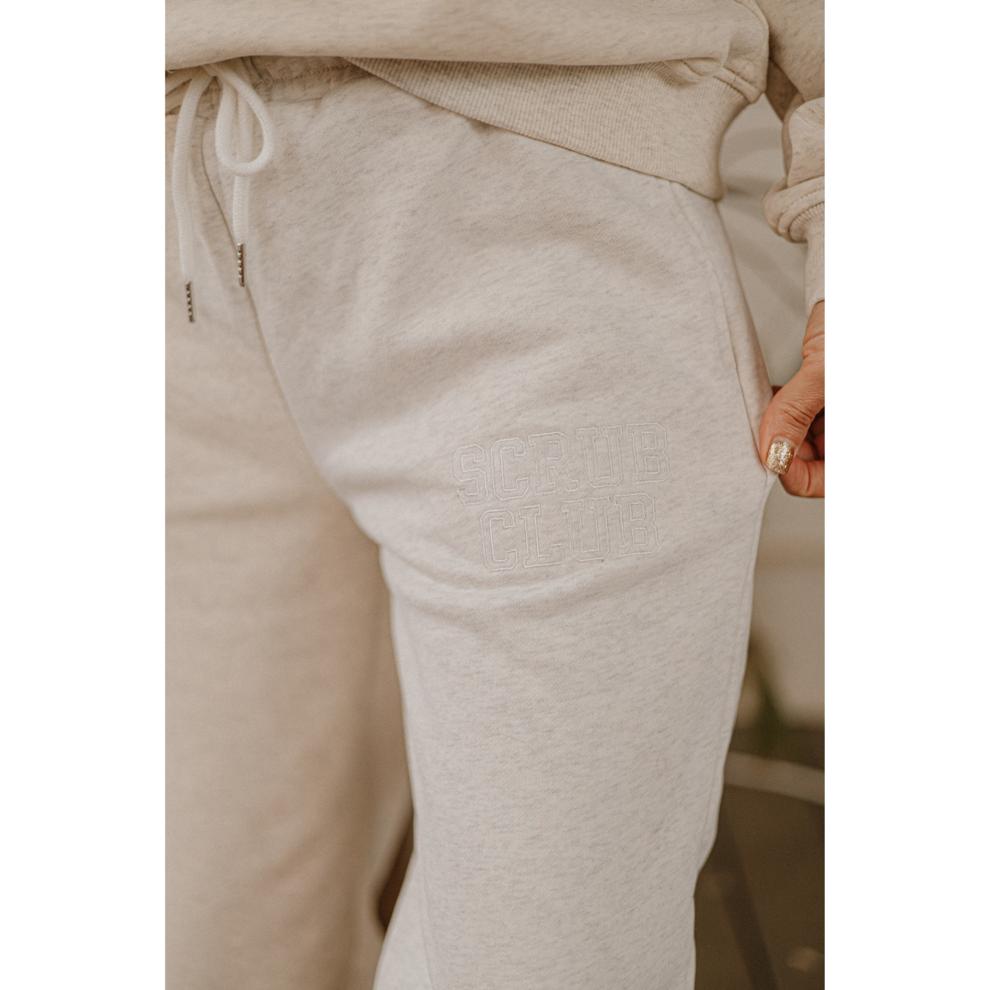 Heirloom Grey Wide-Leg Sweatpant