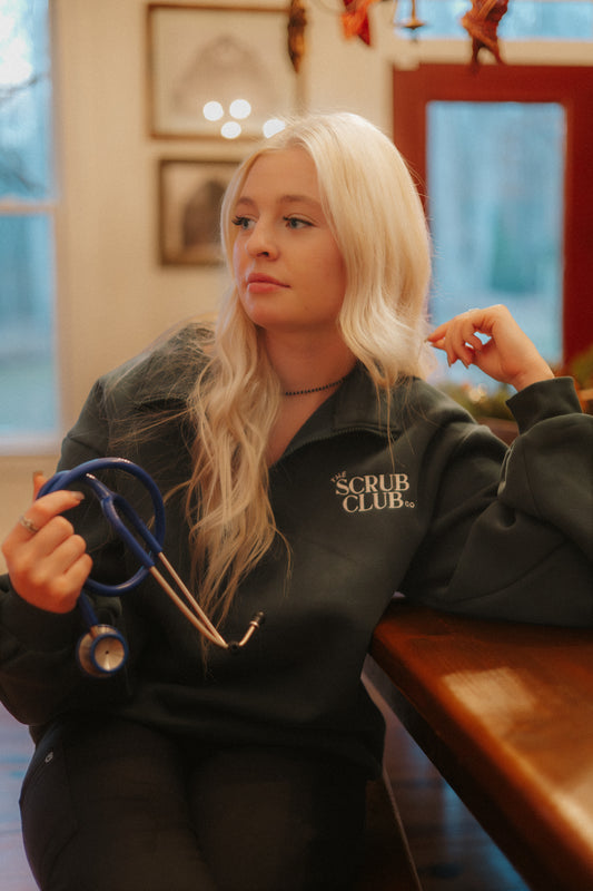 The Vitals 1/4 Zip – Forest Green