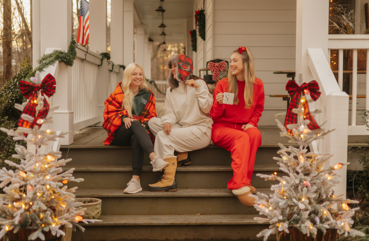 Retro Red Wide-Leg Sweatpant