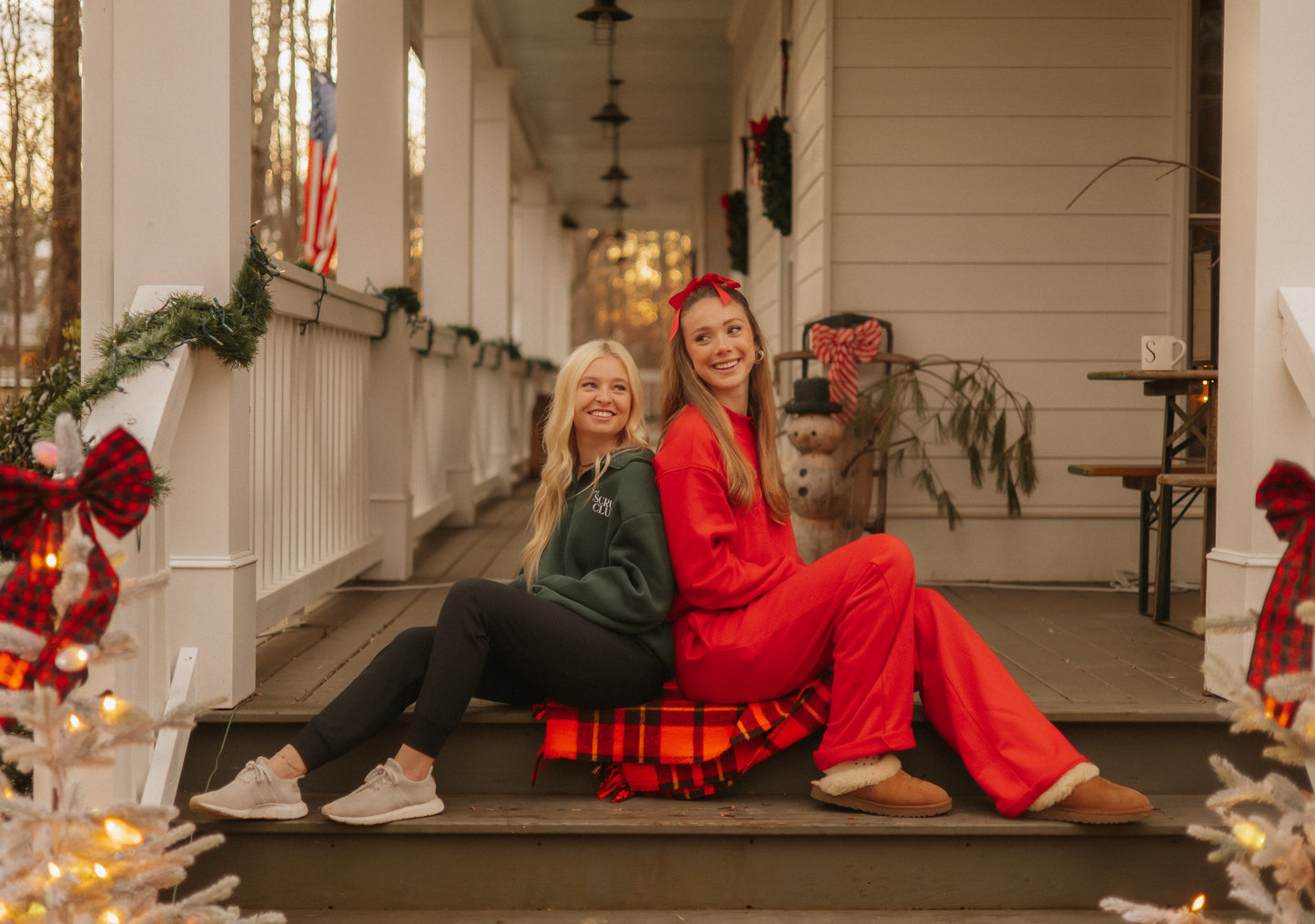 Retro Red Wide-Leg Sweatpant