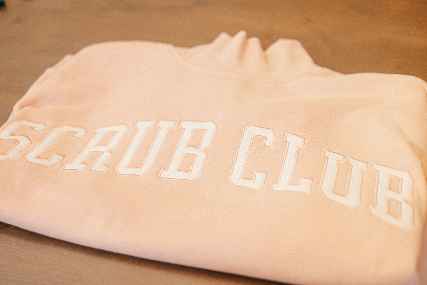 The Vitals Varsity Mock Neck- Blush