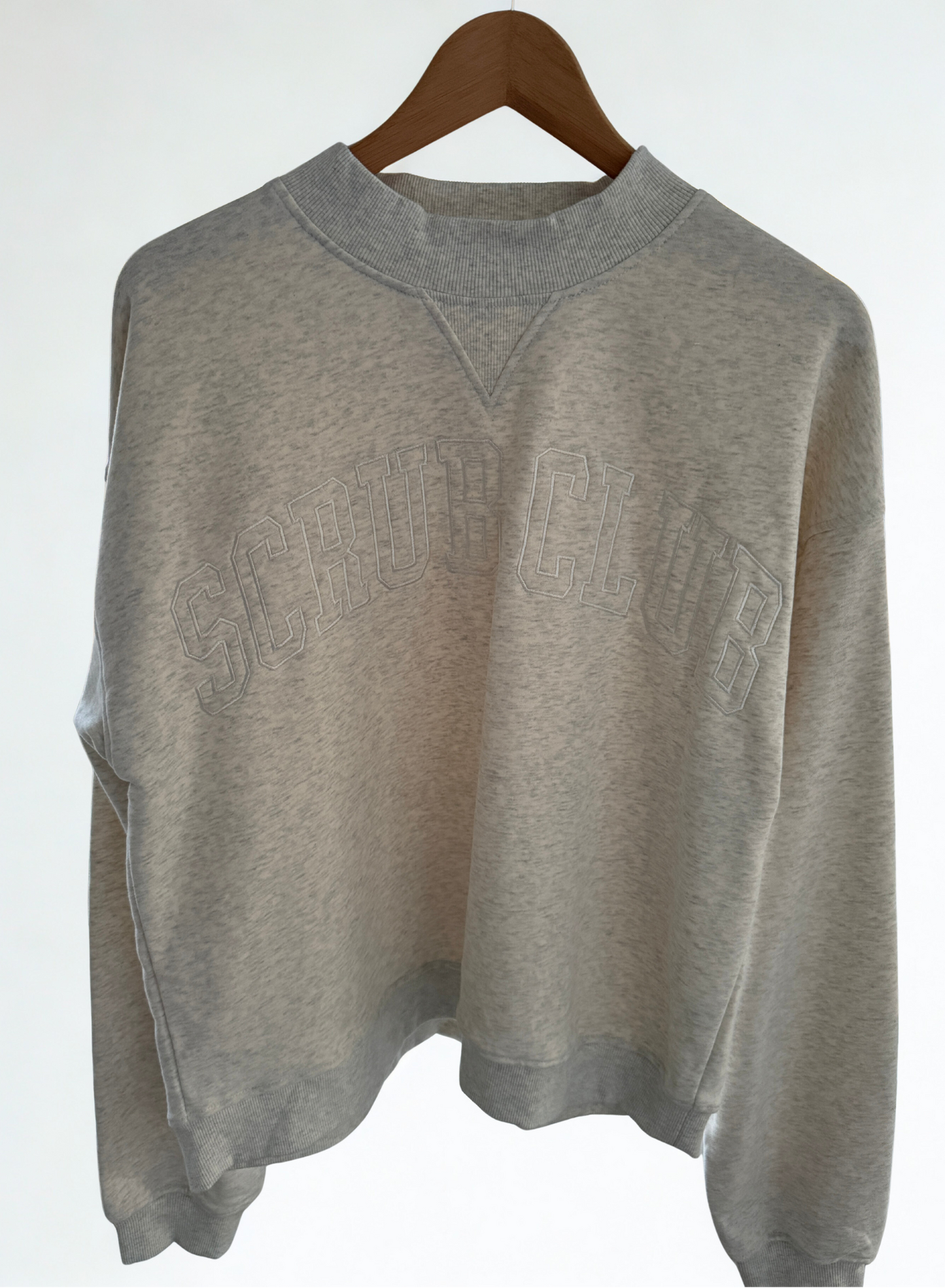 Heirloom Grey Mock Neck — Cozy Shift