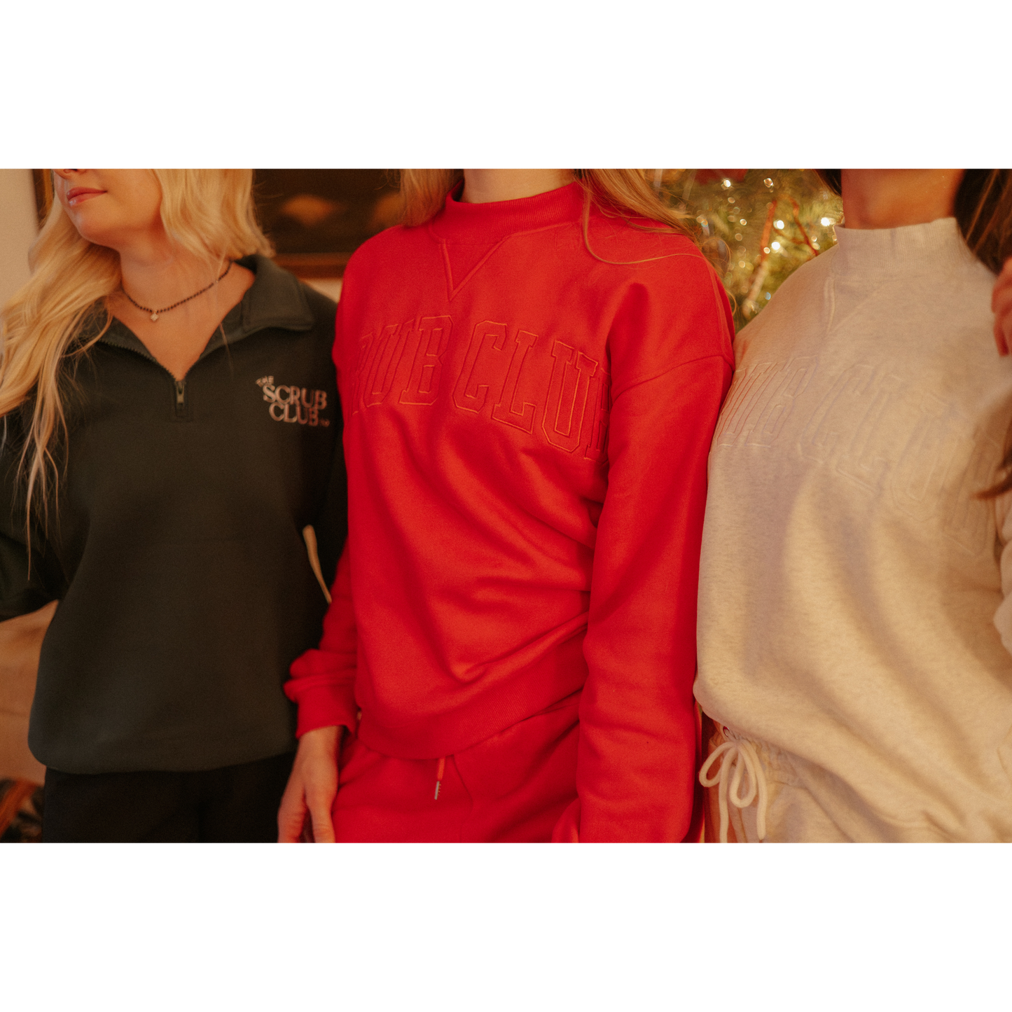 Retro Red Mock Neck — Cozy Shift