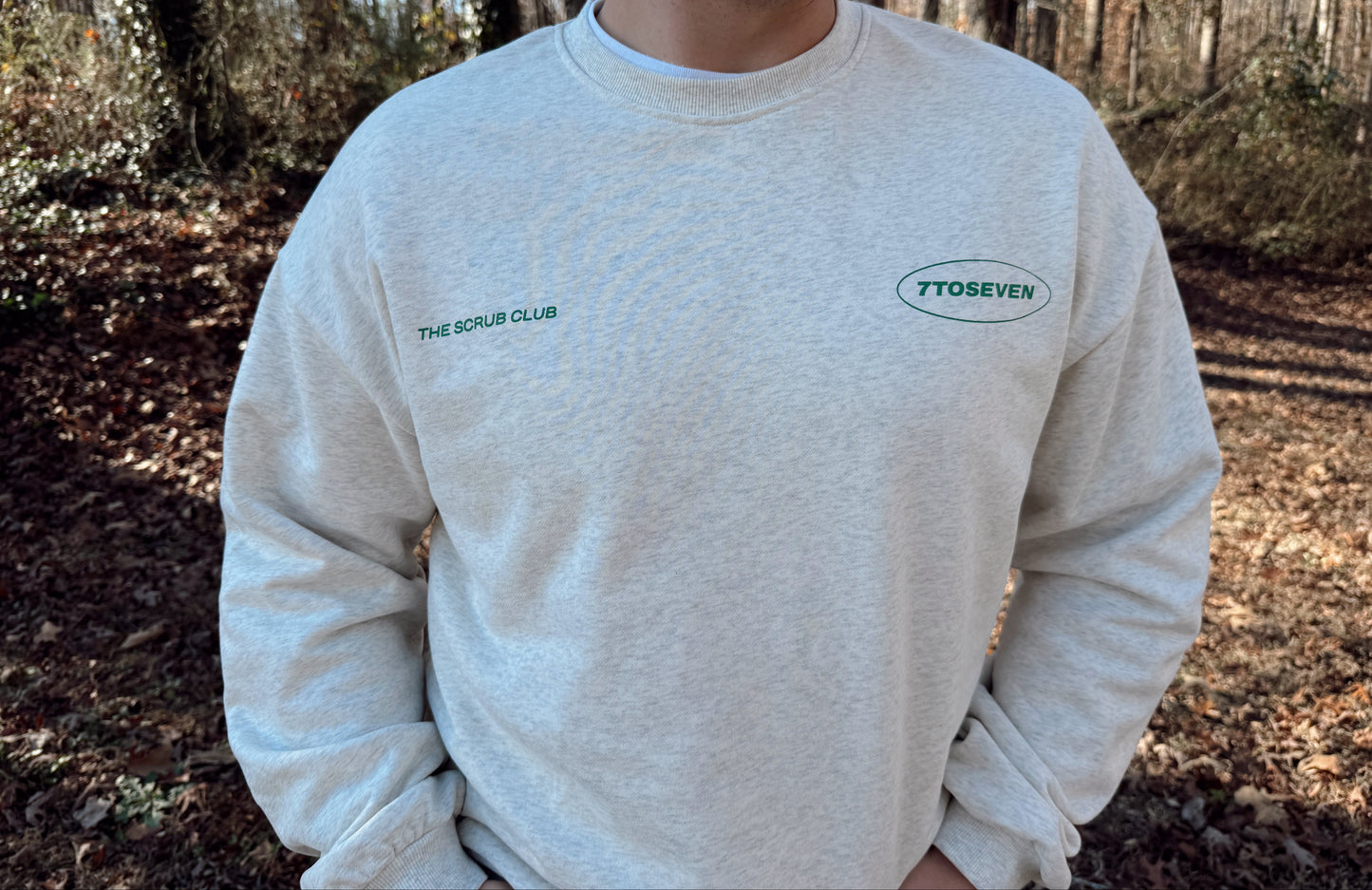 7toSeven Crewneck- Heather Grey