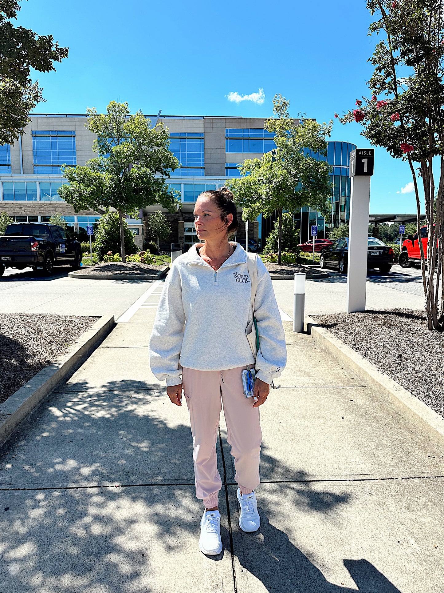 The Vitals 1/4 Zip – Heather Grey