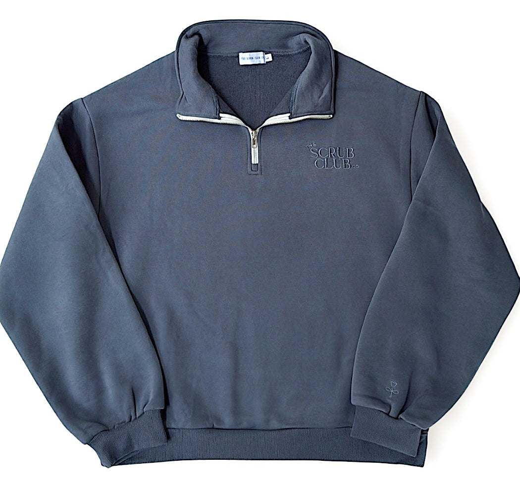 The Vitals 1/4 Zip – Blue Jean