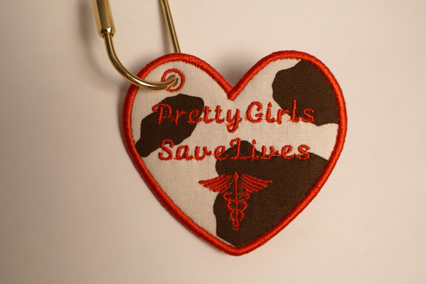 Pretty Girls Save Lives Heart Bag Charm