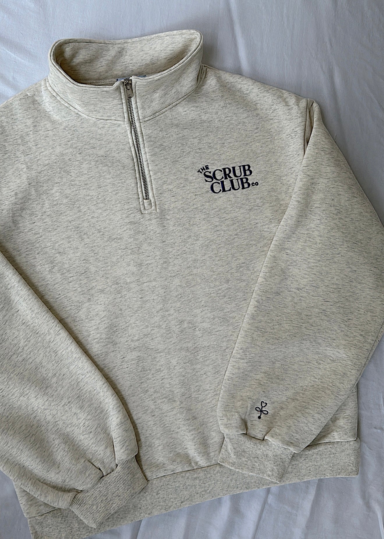 The Vitals 1/4 Zip – Heather Grey