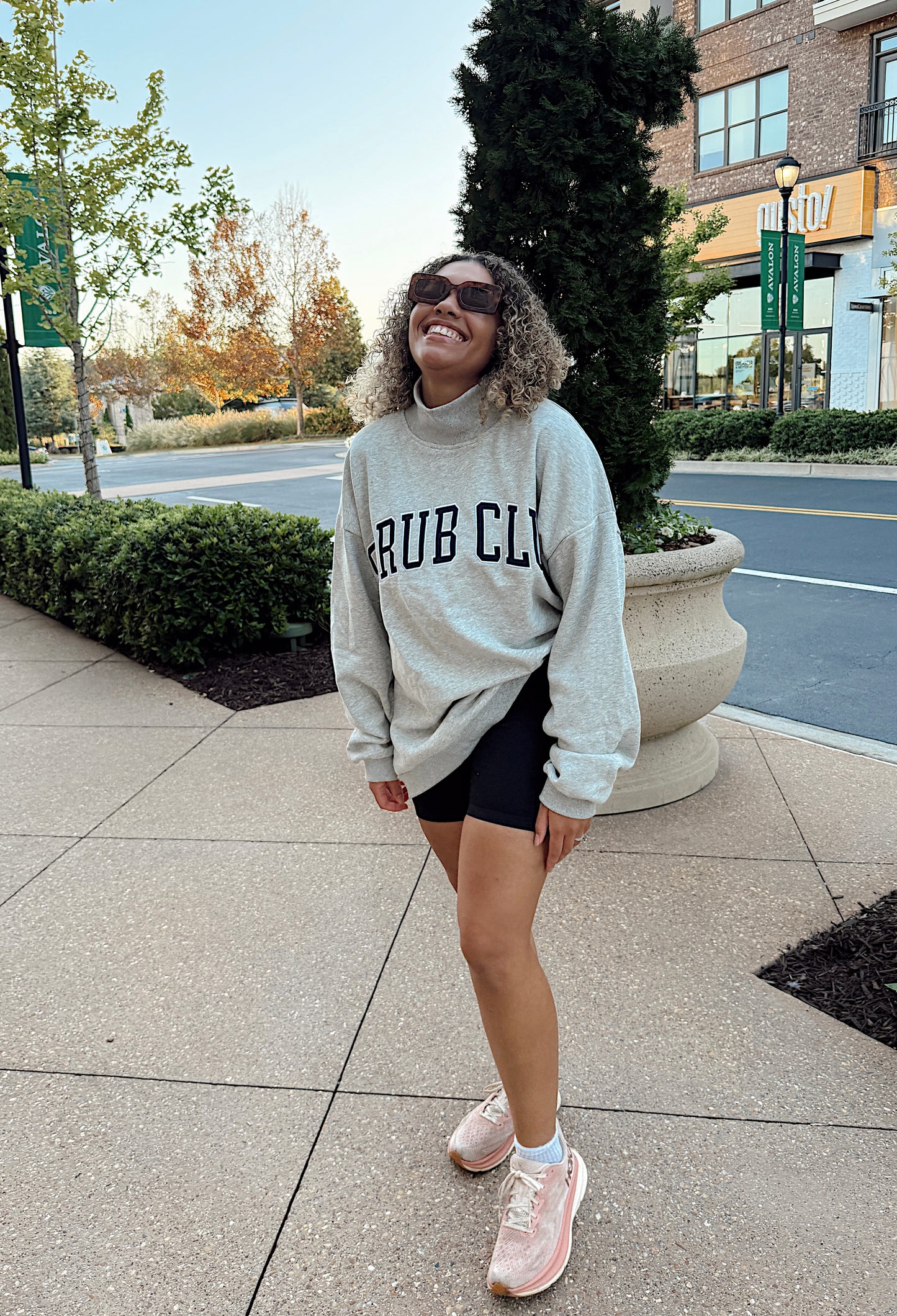 The Vitals Varsity Mock Neck- Heather