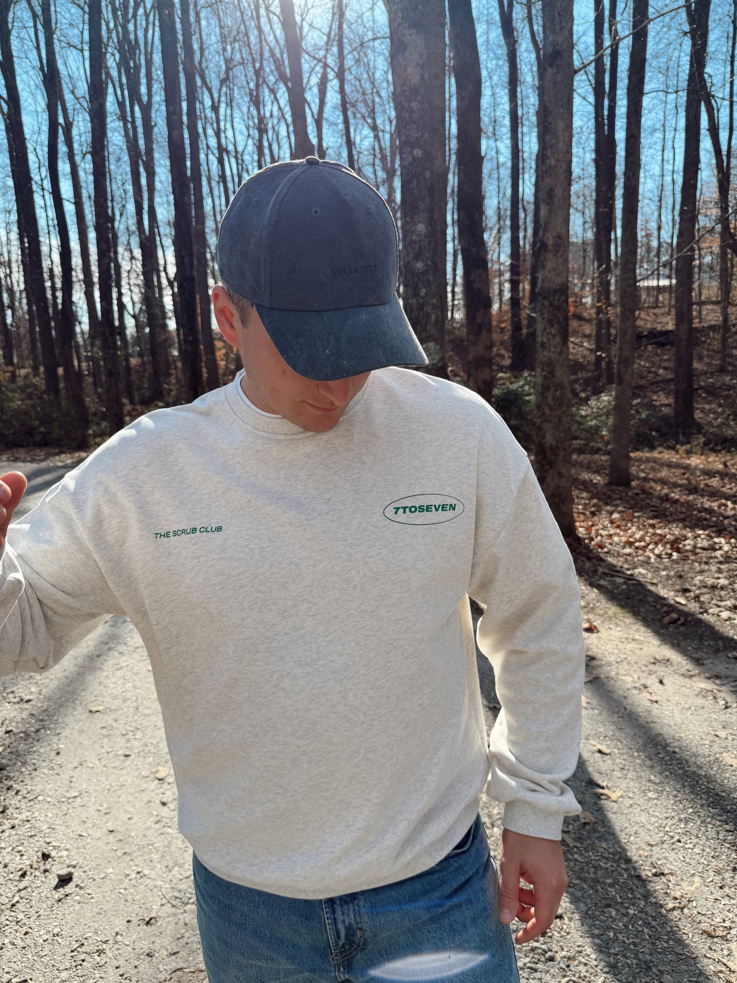 7toSeven Crewneck- Heather Grey