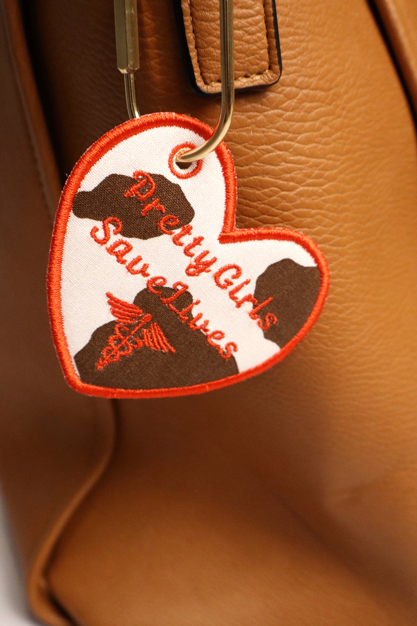 Pretty Girls Save Lives Heart Bag Charm