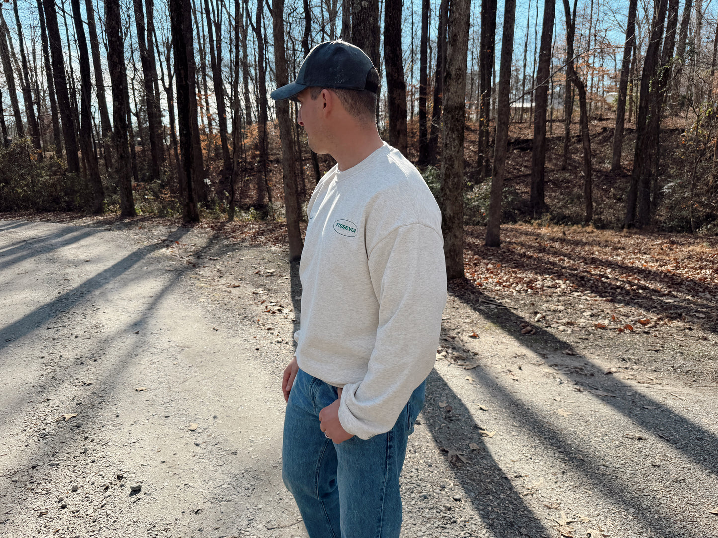 7toSeven Crewneck- Heather Grey