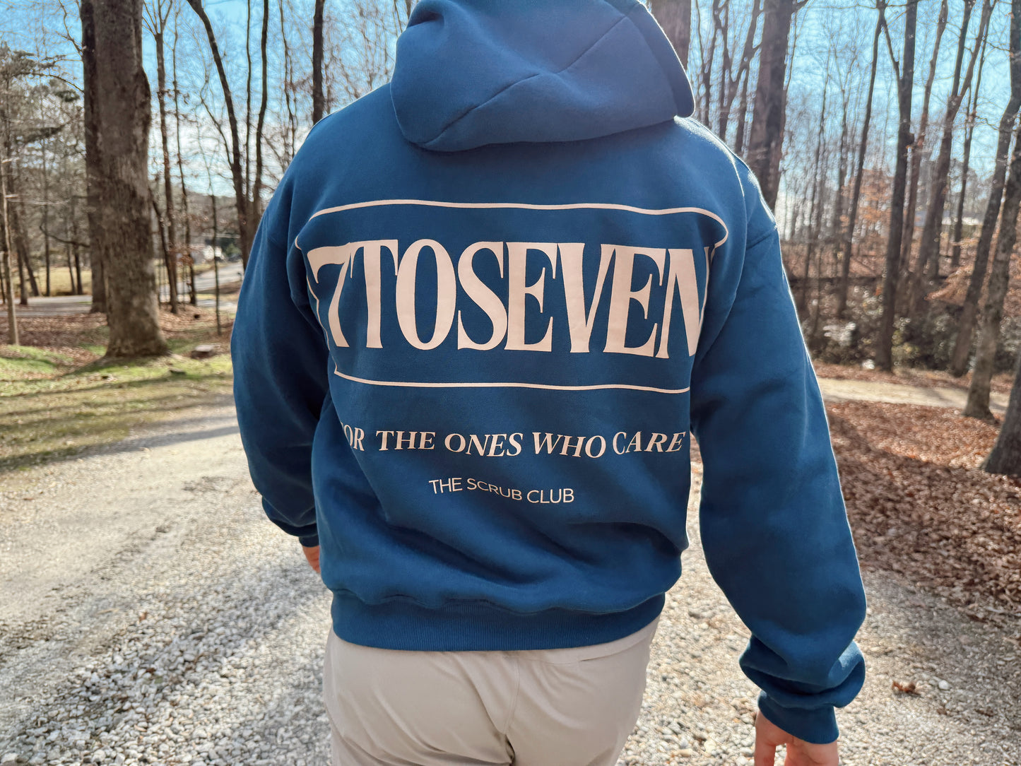 7toSeven Hoodie — Washed Denim
