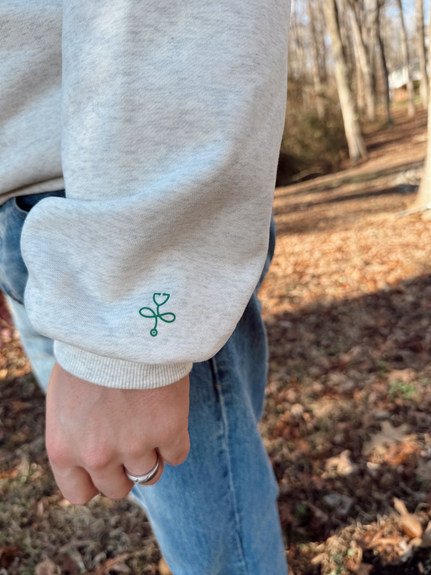 7toSeven Crewneck- Heather Grey